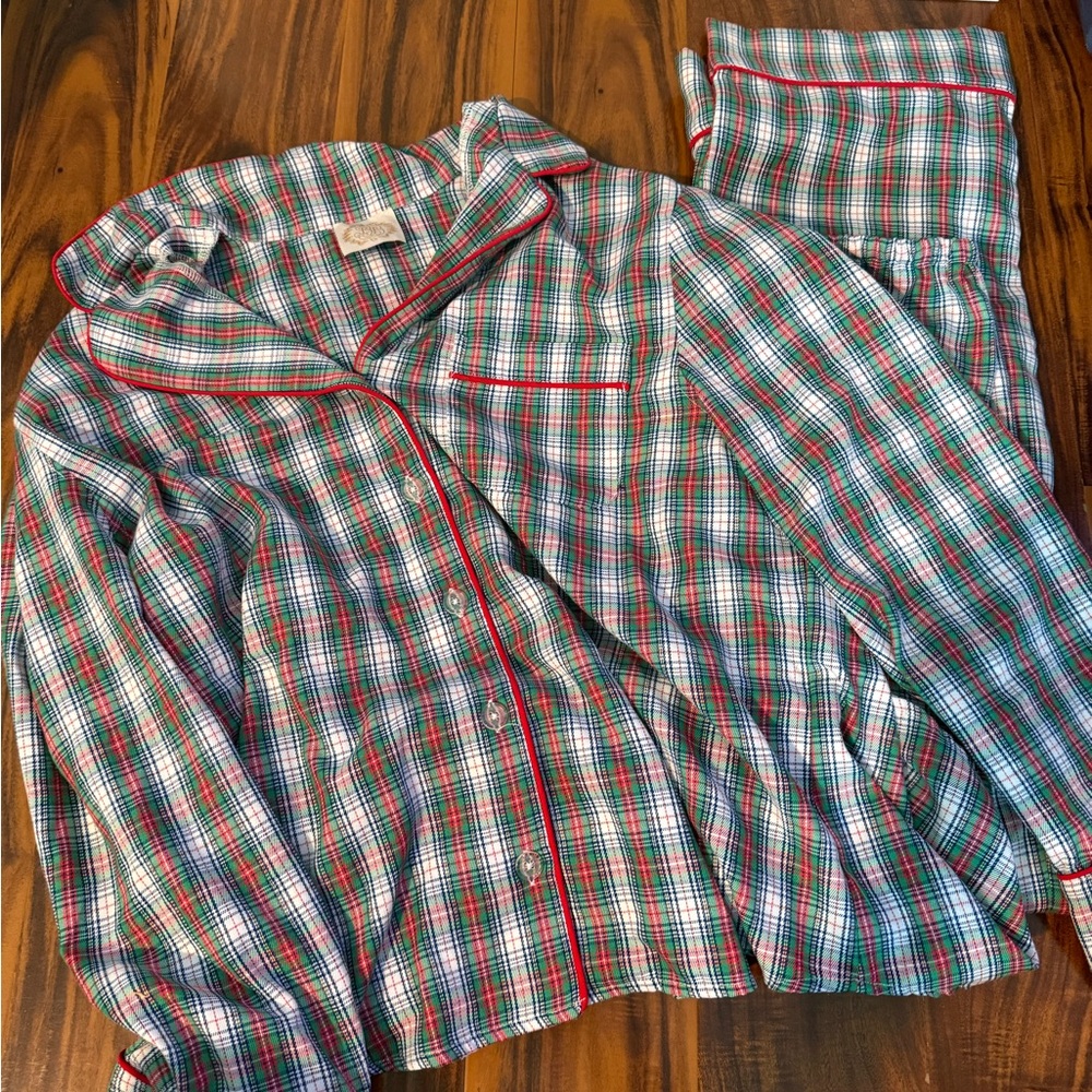 The Beaufort Bonnet Company Red and Green Plaid Pajamas